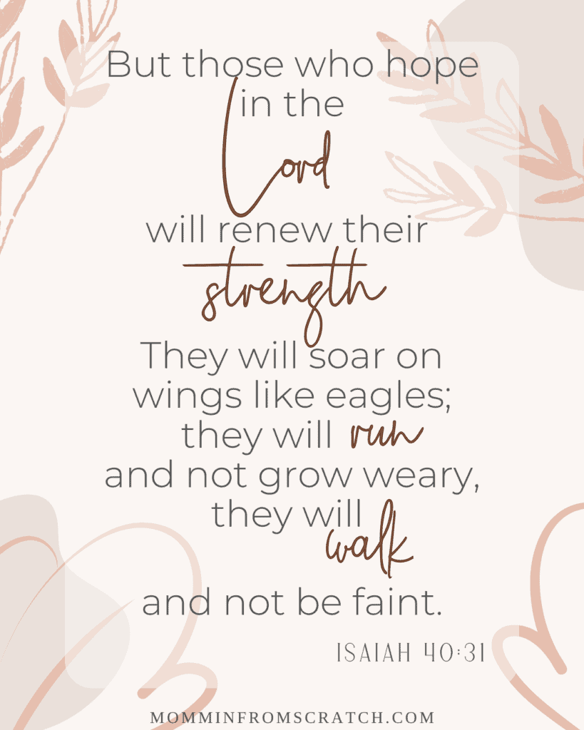 The bible verse, but those who hope in the lord will renew their strength.