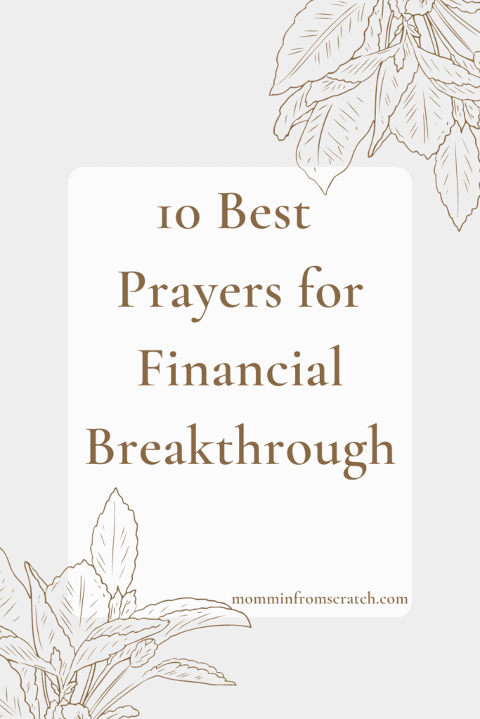 10 Best Prayers for a financial breakthrough.