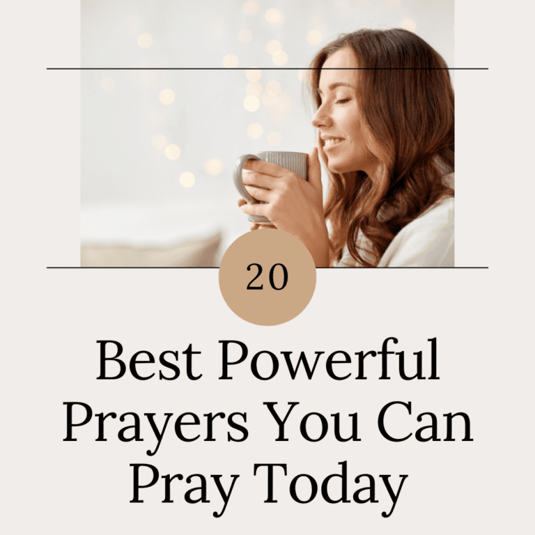 20 Best Powerful Prayers You Can Pray Today happy woman holding cup