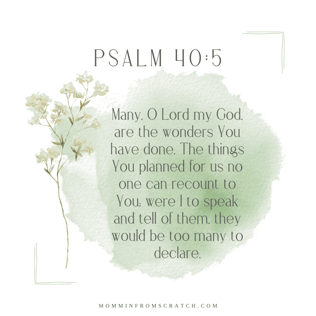 Psalm 40-5 