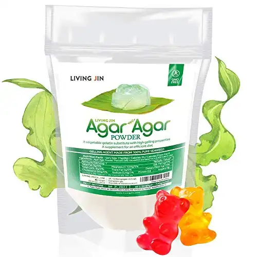 Agar Agar Powder 2oz : Vegan Gelatin Substitute, Unflavored, Pudding, Panna Cotta, Vegan Cheese, Yogurt, Mushroom Cultivation, 100% Natural Red Algae, Gluten-free, Non-GMO, 100%, Sugar-free Kosher, Ha...