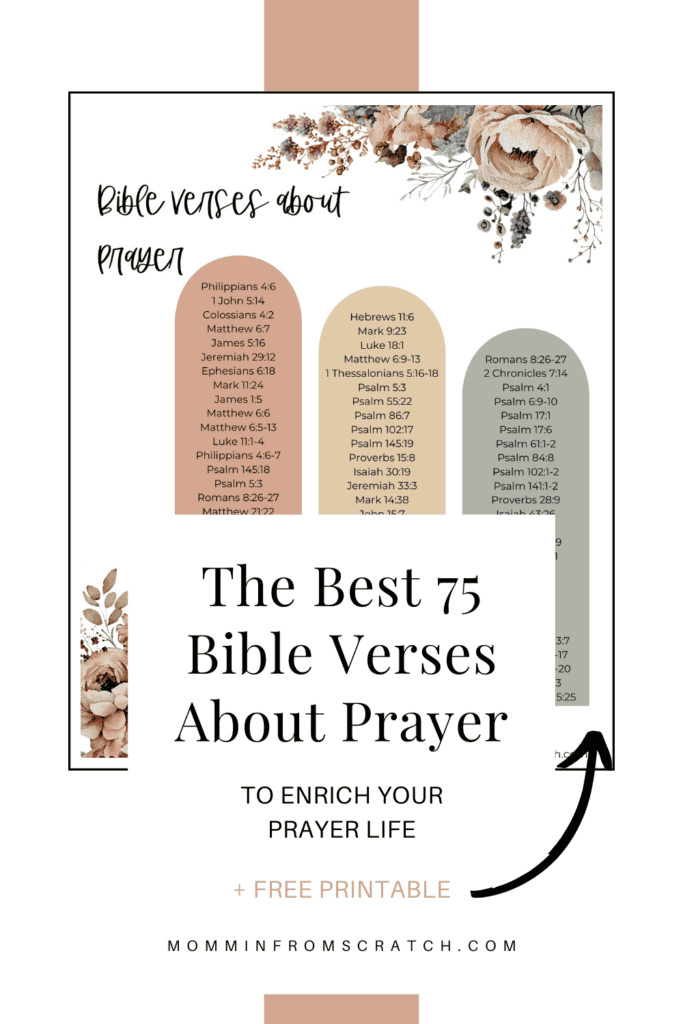 Bible Verses About Prayer Pin