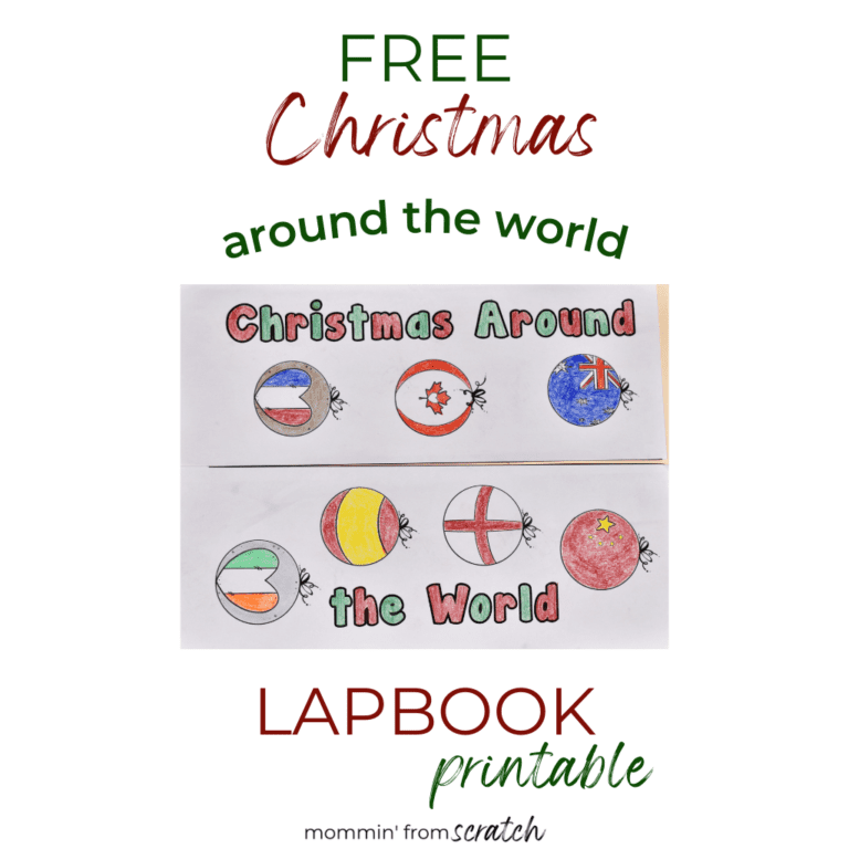 Free Christmas Around the World Lapbook Printable