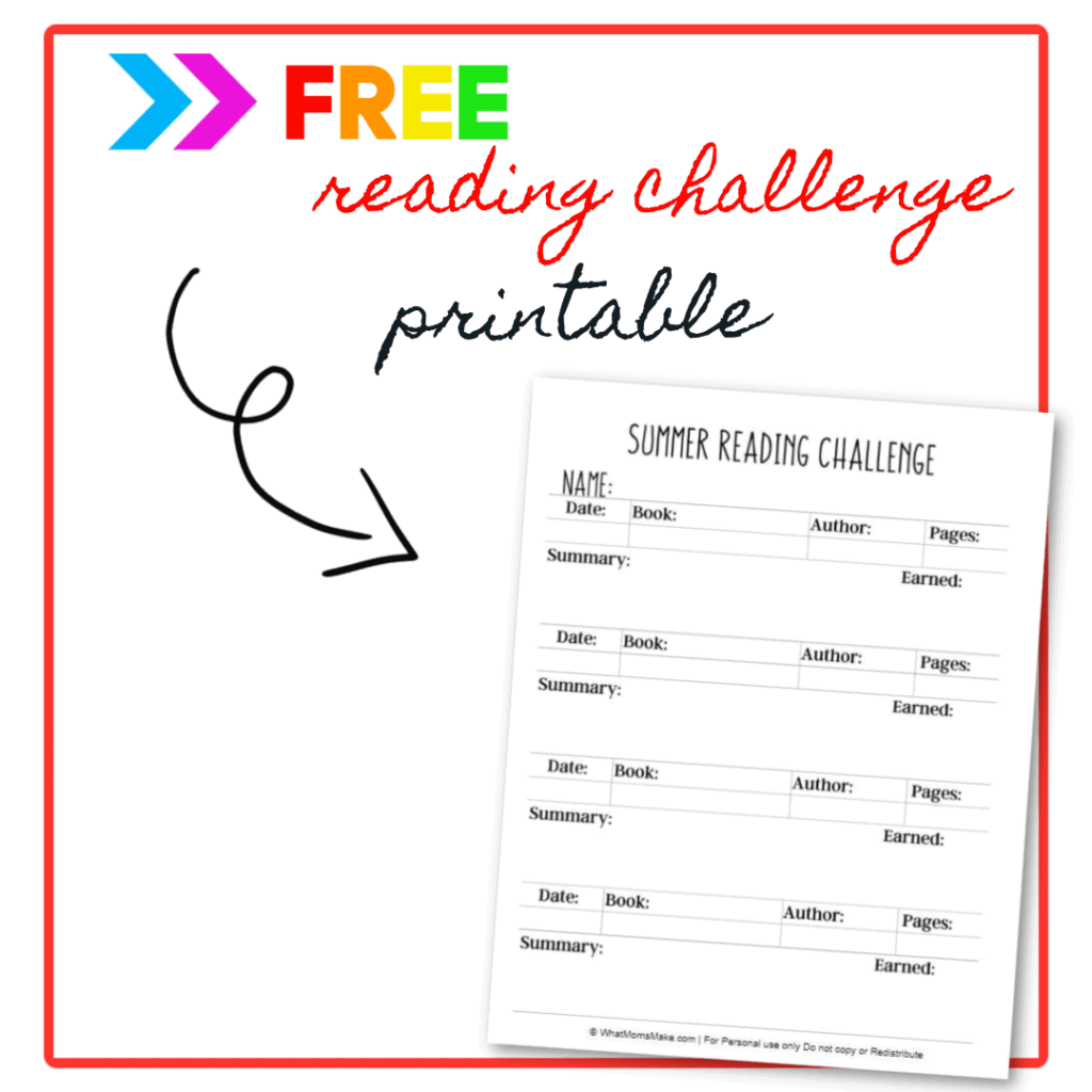 Free Reading Challenge Printable