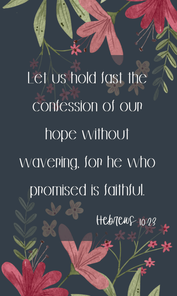 Hebrews 10:23