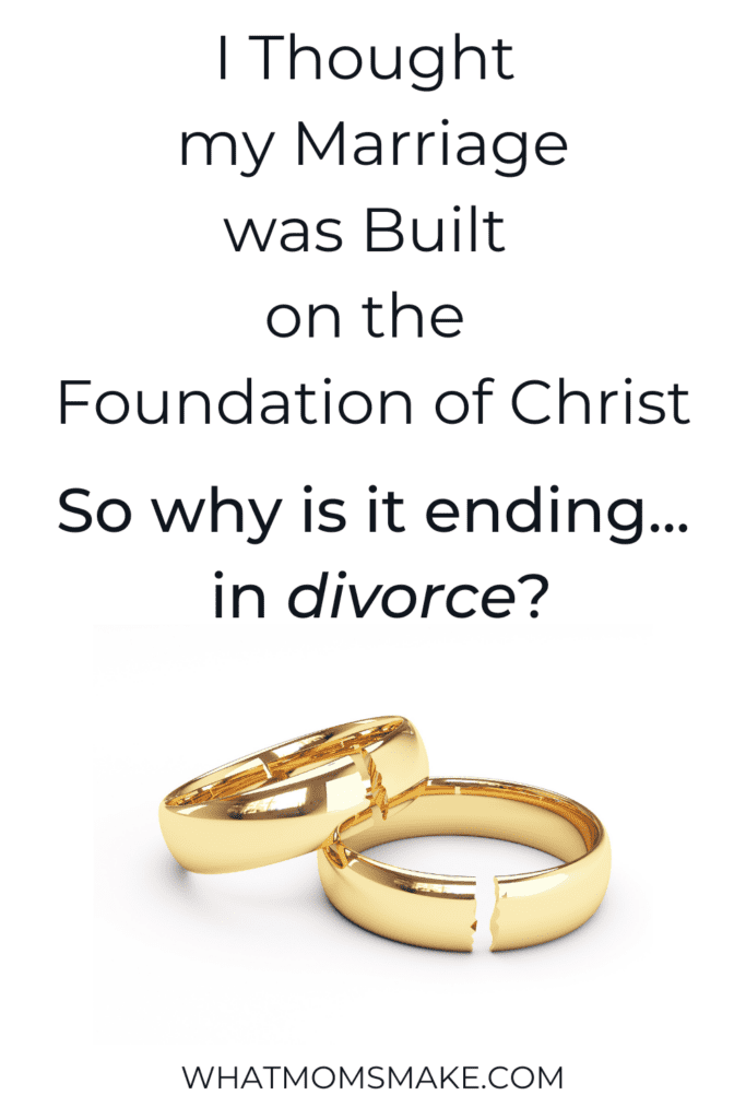 I thought my marriage was built on the Rock so why is it ending in divorce picture of two broken wedding rings