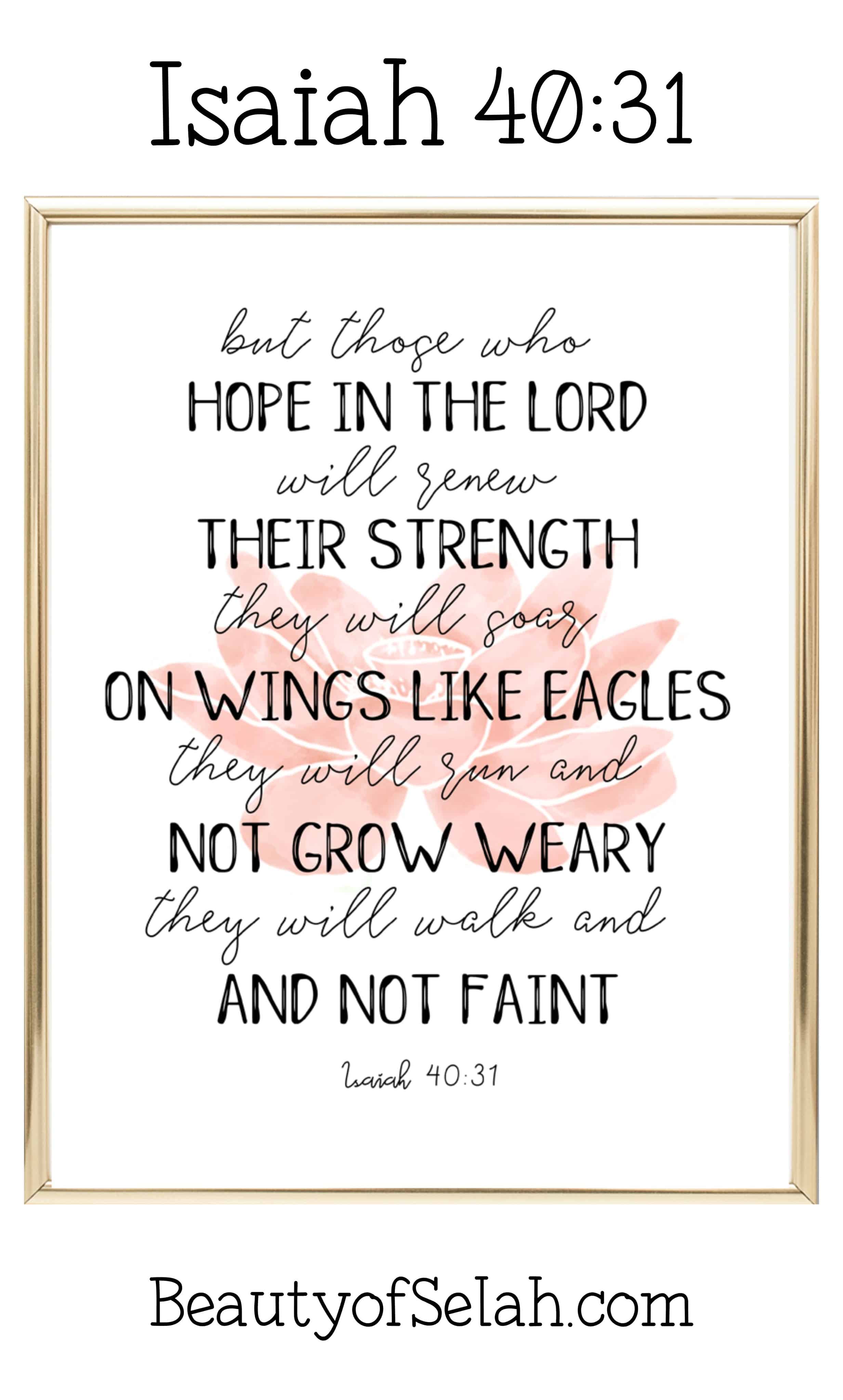 Isaiah 40.31 Free Printable