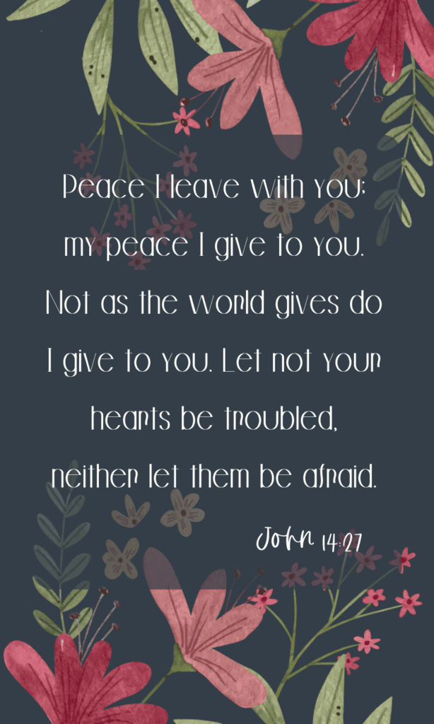 Peace i give you John 14-27