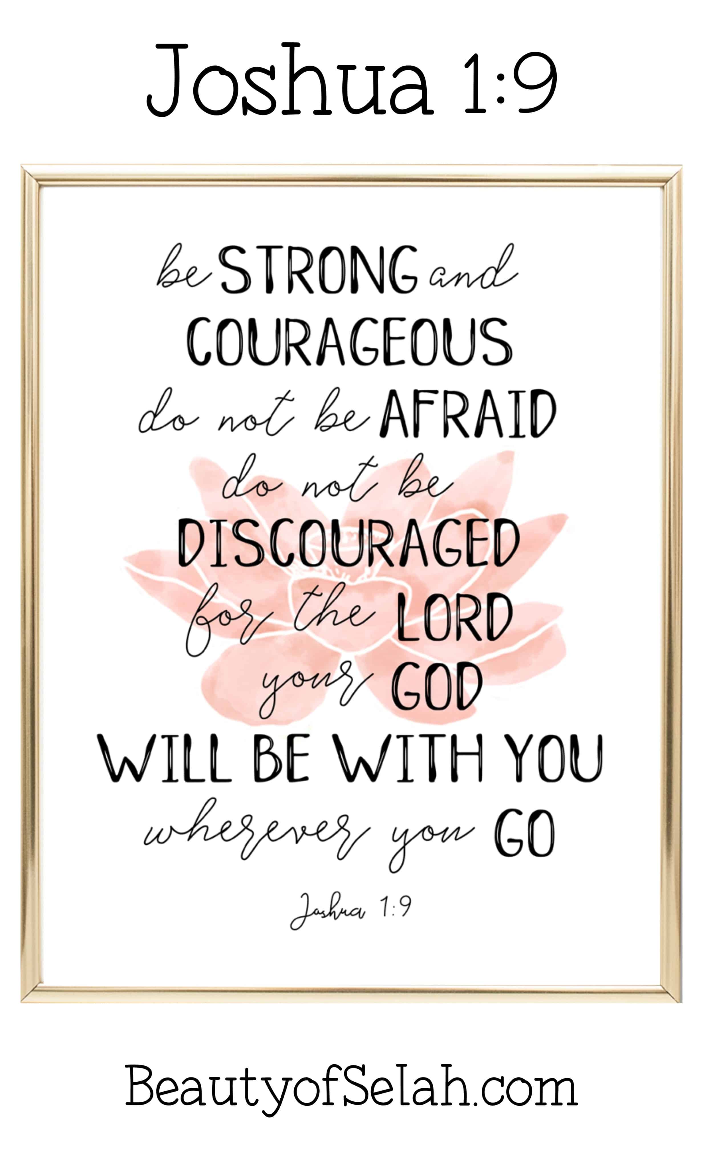 Joshua 1:9 free printable