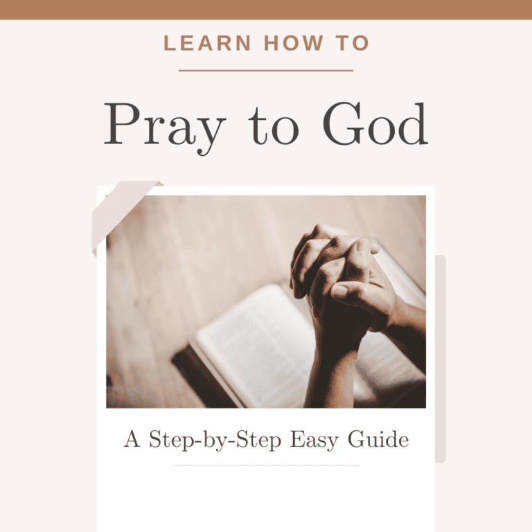 Learn How to Pray to God a step by step guide hands folded in prayer