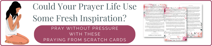 Praying From Scratch Prayer Cards Banner