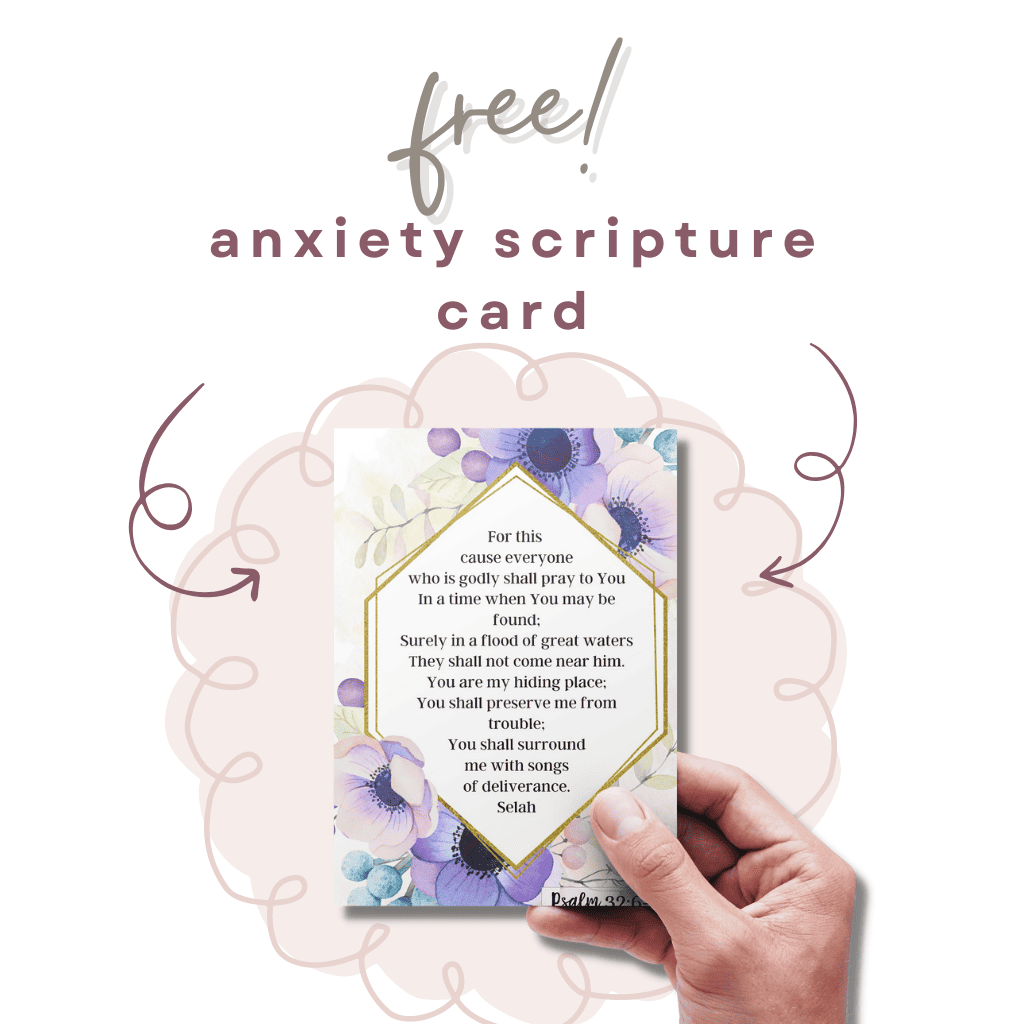 free anxiety scripture card